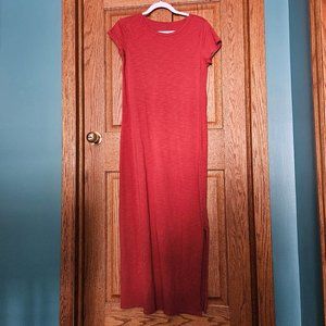 Cotton maxi shirt dress